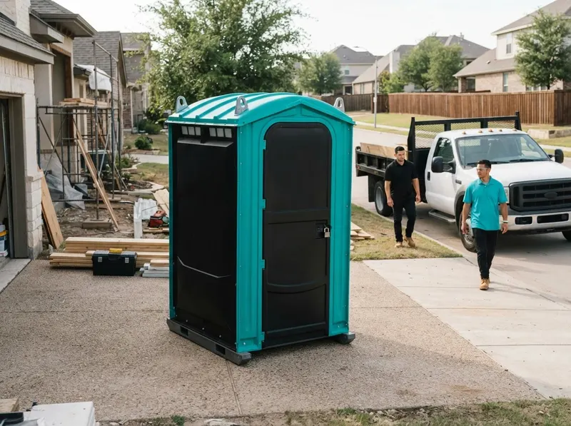 Crane-Liftable Construction Restrooms in Frisco, TX